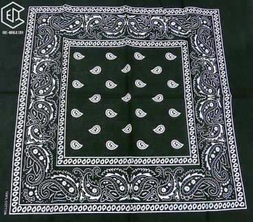 Bandana Halstuch schwarz-weiß